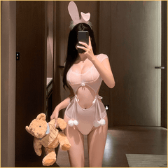 软乎小萌兔诱人连体套装