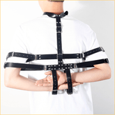 sm皮革手铐臂铐拘束衣