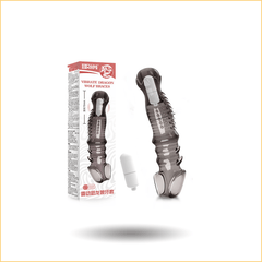取悦 恶龙加长水晶阴茎震动狼牙刺套