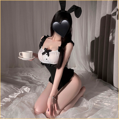 微醺之夜cos兔女郎开档连体衣