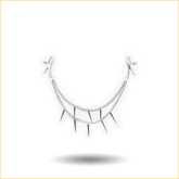 情趣尖刺sm金属铁链乳夹