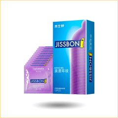 杰士邦 浪漫环纹避孕套 12只装