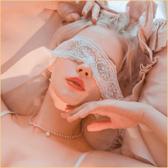 蕾丝网纱丝绸眼罩