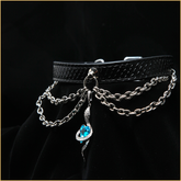 海蓝宝灵蛇链条项圈