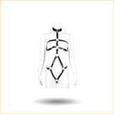 皮革后背捆绑束缚衣