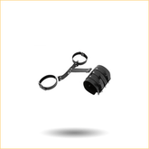 黑色皮革反背束缚铐