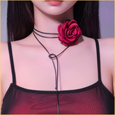 自由系带INS网红玫瑰花颈环