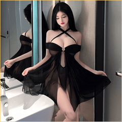 轻纱透视可爱透视睡袍