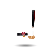 爱心铃铛皮质项圈