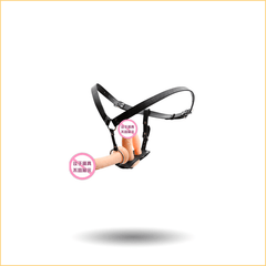 调情穿戴阴茎环皮裤3阳具款