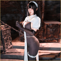 修道院魔女透视开档连体衣