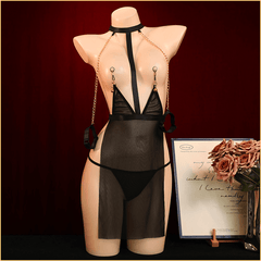 仿SM铃铛乳夹束缚套装