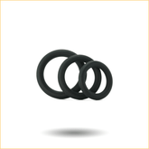 Ram 黑色硅胶阴茎环 三只装