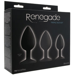 Renegade Triple Ace 硅胶肛塞套装