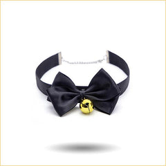 sm蝴蝶结铃铛项圈