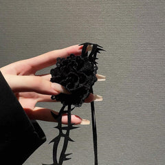 复古暗黑玫瑰项圈