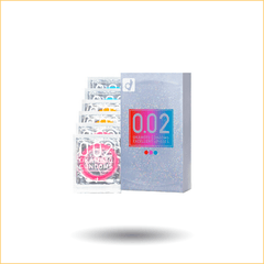 冈本002三色超薄避孕套六只装