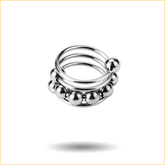 阴茎滑动带珠环中号30mm