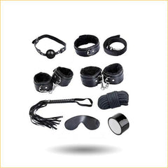 谜姬魅爱空间SM套装7件套皮革毛绒另类情趣束缚套装