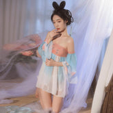 纯欲汉服印花芙蓉抹胸裙