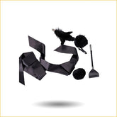 情趣蜡烛黑色布艺SM套装