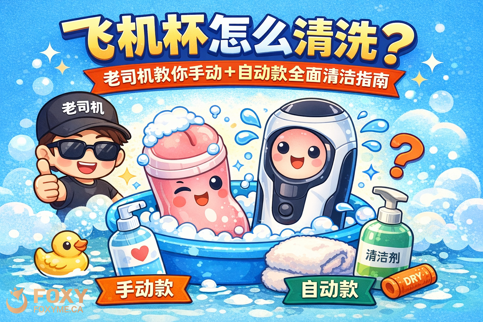 2026年了还不知道飞机杯怎么清洗？手动与自动飞机杯完整清洁保养指南