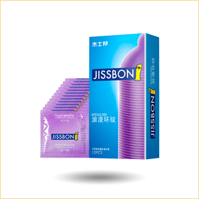 杰士邦 浪漫环纹避孕套 12只装