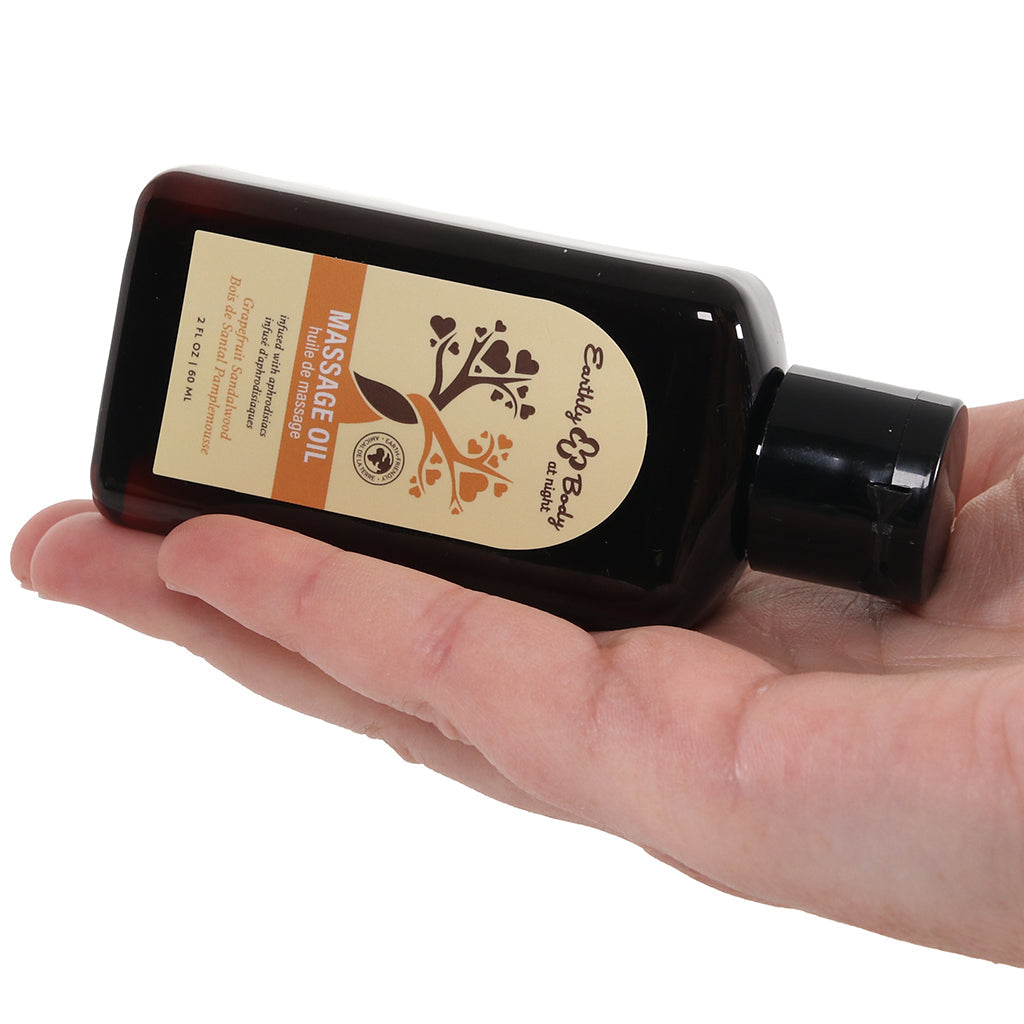 Earthly Body 夜间按摩油 葡萄柚檀香 2oz/60ml