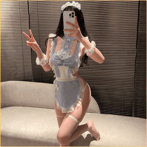 性感日系格子女仆