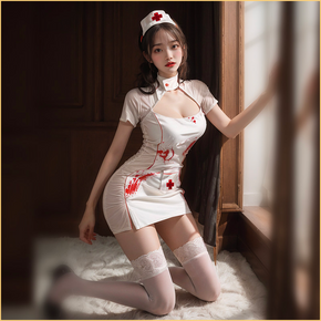 万圣节限定-cosplay印花护士服