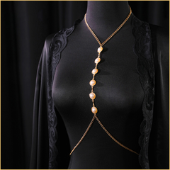 轻奢性感镶珠可调节身体链