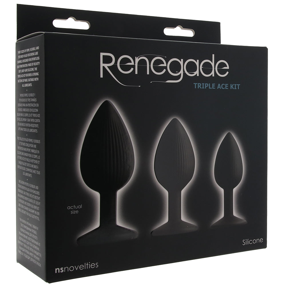 Renegade Triple Ace 硅胶肛塞套装