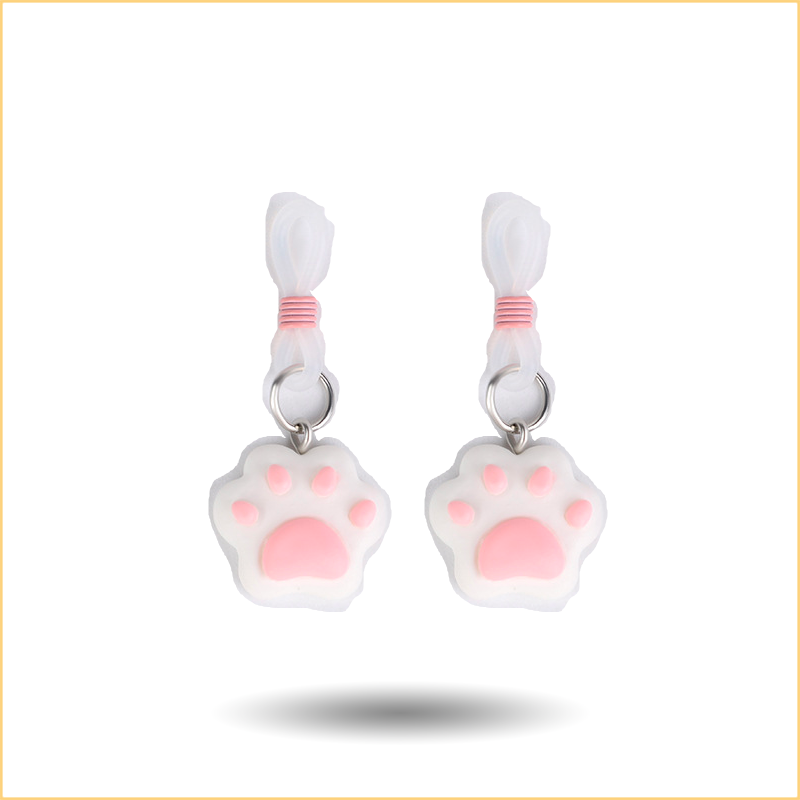 爱心猫爪硅胶乳夹