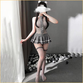 灰色领带JK制服