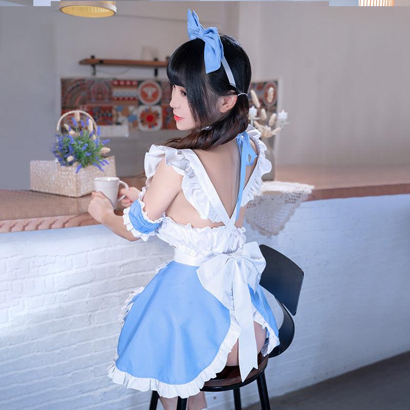 边抹胸甜心女仆装