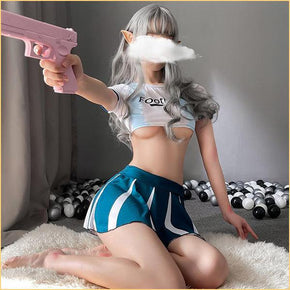 足球宝贝性感队服
